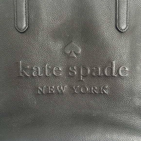 KATE SPADE | black pebble leather tote GUC! RETIRED! - Picture 7 of 11
